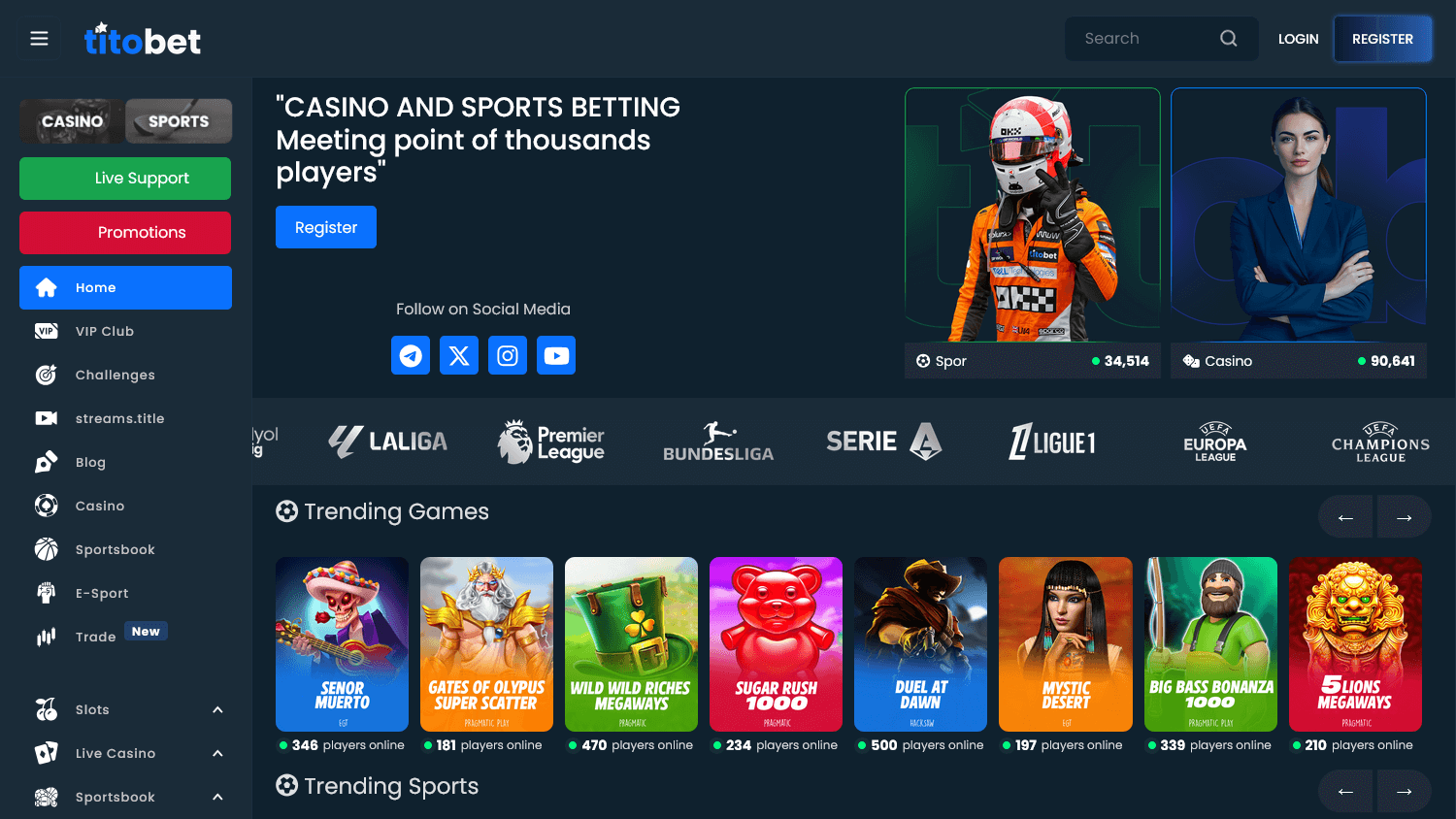 TitoBet Casino Desktop screenshot
